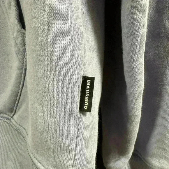 Quick silver blueish gray thick hoodie size M - Picture 6 of 8